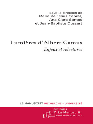 cover image of Lumières d'Albert Camus